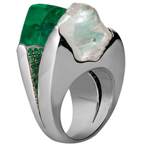 jacob & co  emerald ring